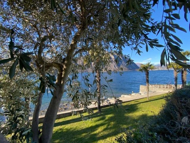 Luganersee, Pool, Strand, Parkplatz, Suite Bissone Exteriér fotografie