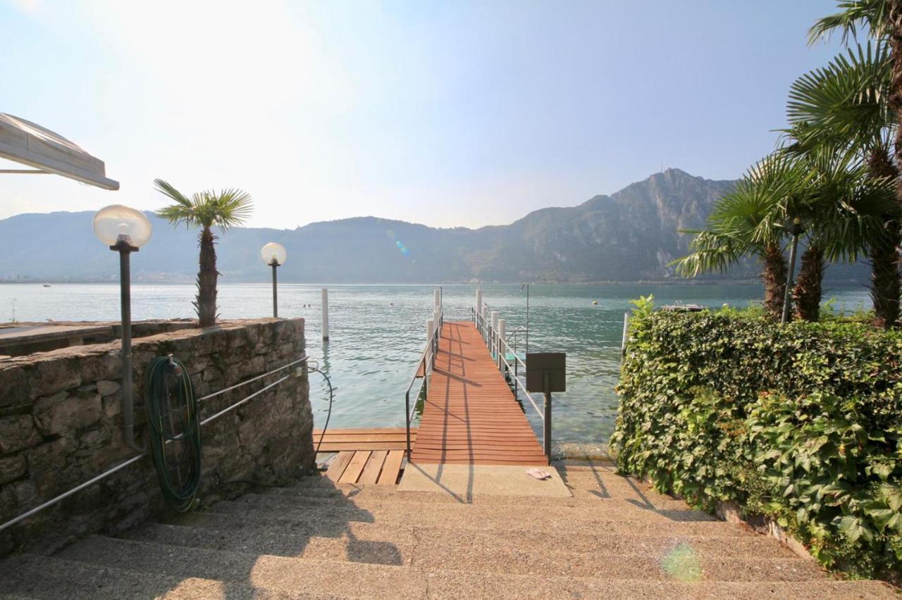Luganersee, Pool, Strand, Parkplatz, Suite Bissone Exteriér fotografie
